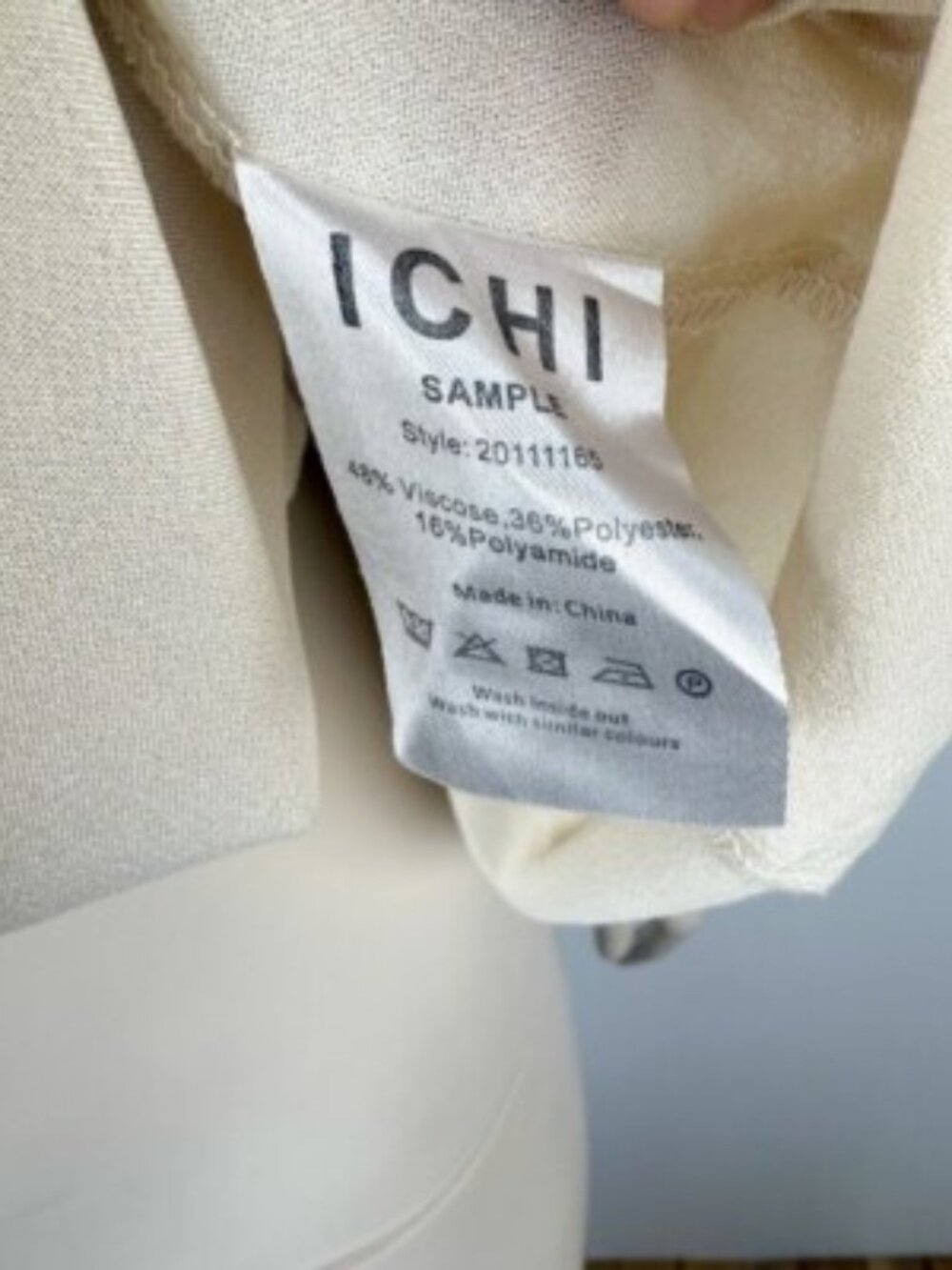 ICHI Butter Yellow Shirtβ Long Sleeves Belted French Tunic Summer Dress Sz 36 S - Picture 6 of 6